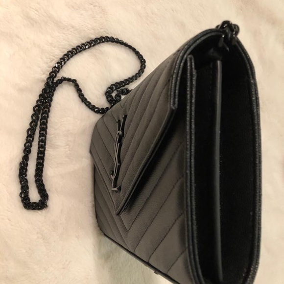YSL Saint Laurent Black Monogram Bag - Picture 7 of 11